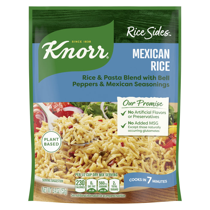 Knorr Rice Sides For a Tasty Rice Side Dish Mexican Rice No Artificial Flavors, No Preservatives, No Added MSG 5.4 oz