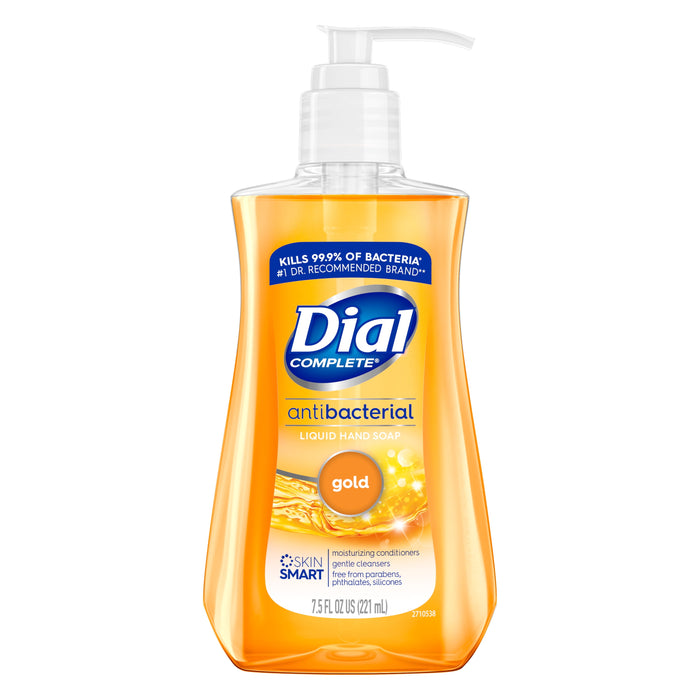 Dial Antibacterial Liquid Hand Soap, Gold, 7.5 Ounce