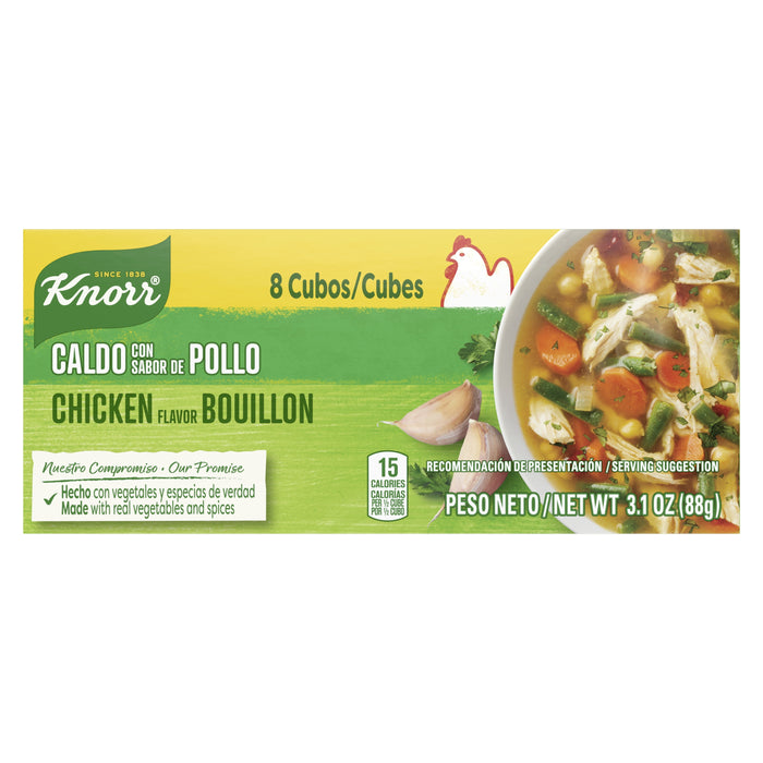 Knorr Cube Bouillon, Chicken, 8 cubes, 3.1 oz