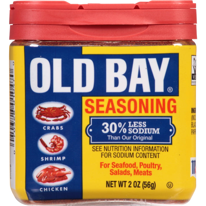 OLD BAY 30% Less Sodium Seasoning, 2 oz