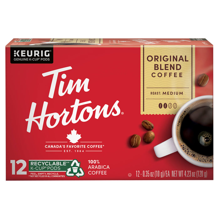 Medium Roast Coffee Bundle 24 Single Serve K-Cups, Tim Hortons Original Roast