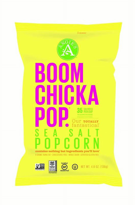 Kettle Corn Boom Chicka Pop Sea Salt Popcorn 4.8 Oz