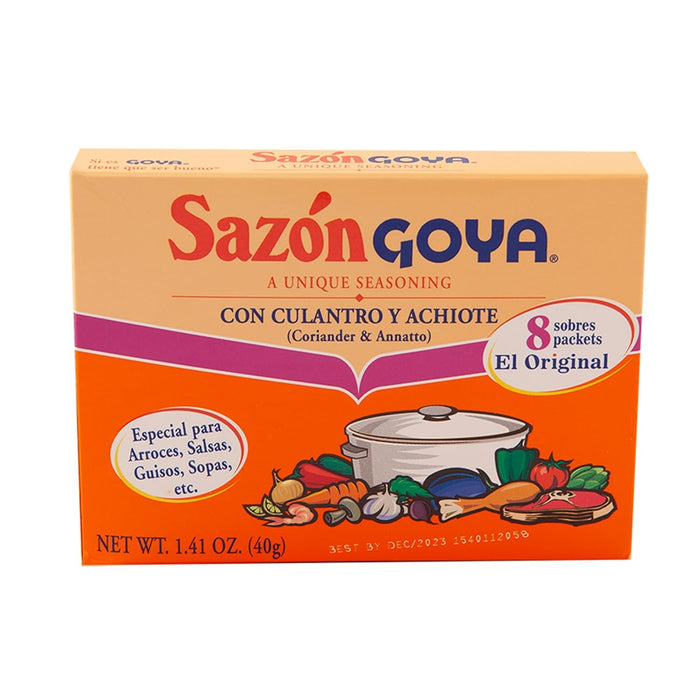 GOYA Sazon Coriander & Annatto Seasoning 1.41 Oz