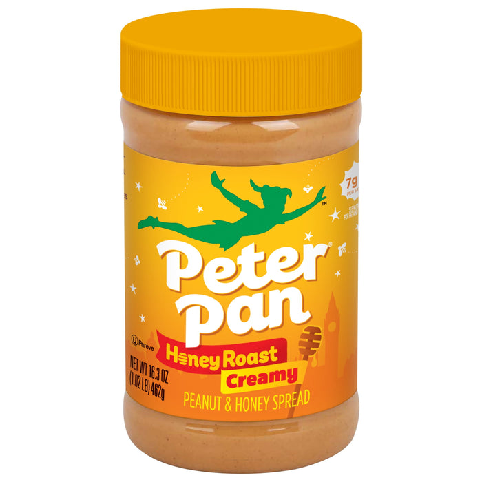 Peter Pan, Honey Roasted Peanut Butter, Creamy, 16.3oz Jar (Individual)