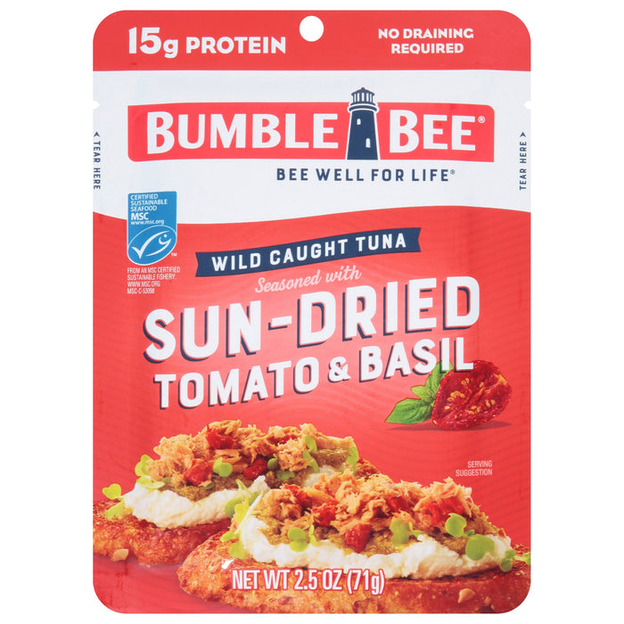 Bumble Bee Sun-Dried Tomato & Basil Seasoned Tuna 2.5 Ounce Pouches