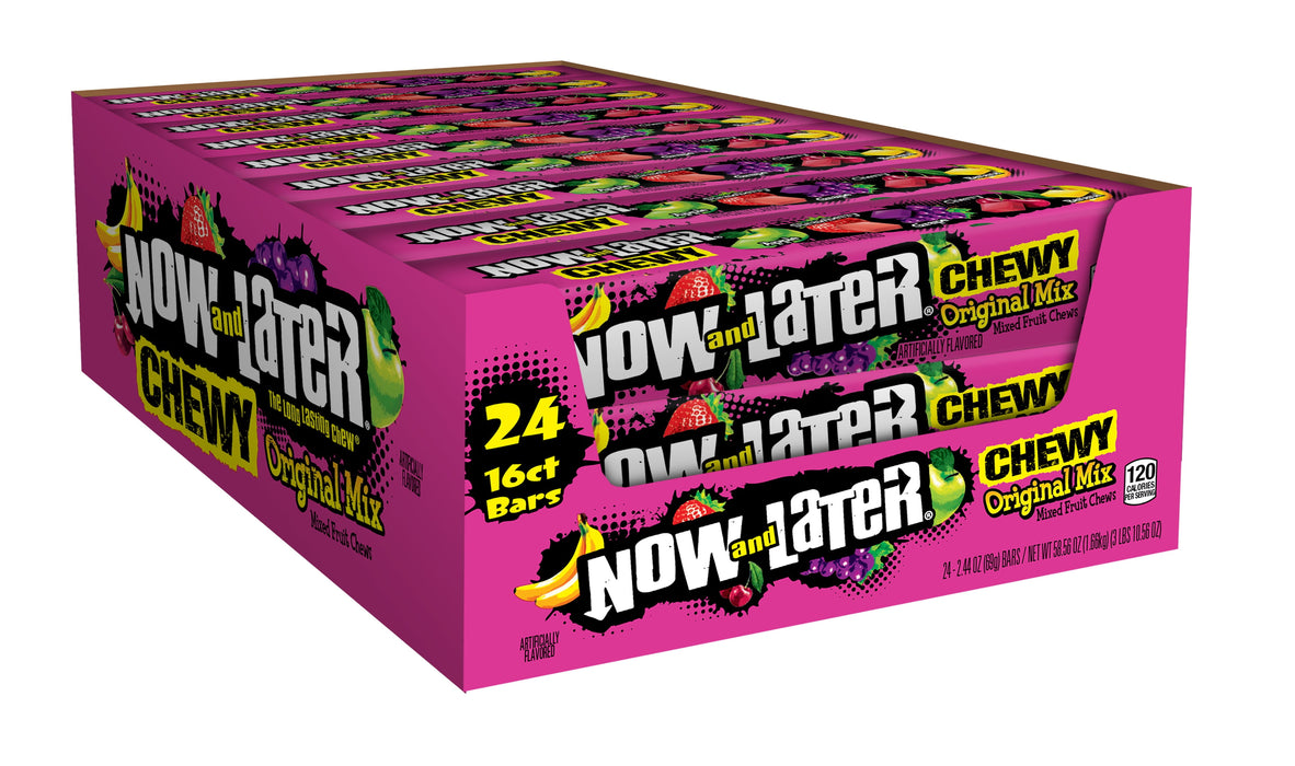 Now N Later Chewy Original Mix, Mixed Fruit Chews, 2.44 oz