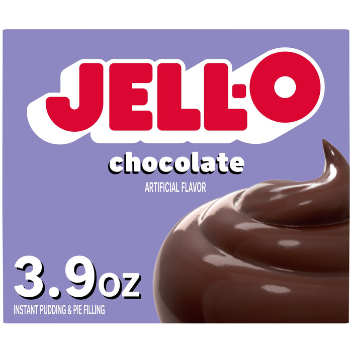 JELL-O Chocolate Instant Gelatin Dessert Mix (3.9 oz Box)