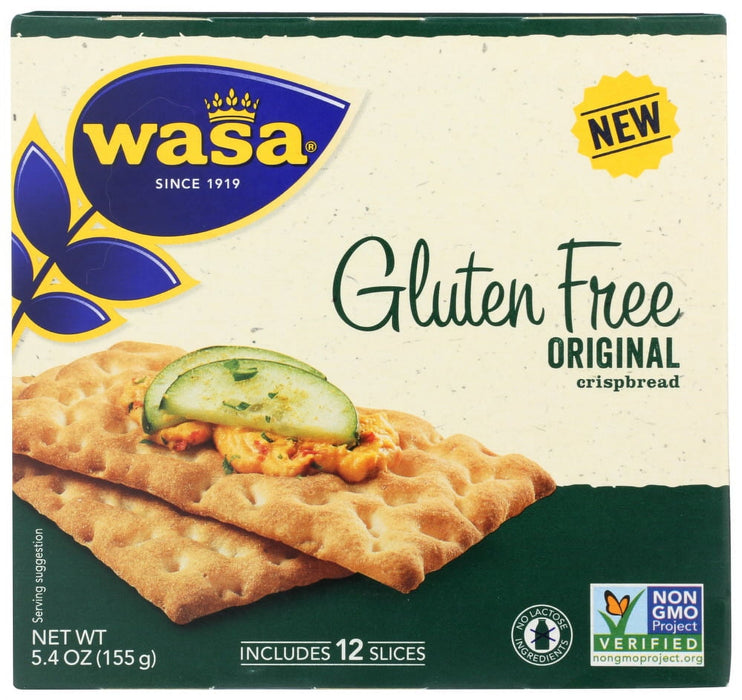 Wasa Gluten Free Original Crispbread, Gluten Free Crackers, Non GMO Ingredients 5.4 oz