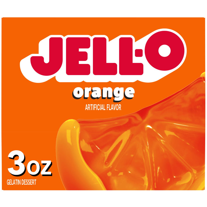 Jell-O Orange Gelatin Mix (3 oz Box)