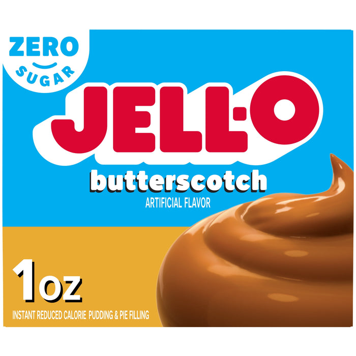 JELL-O Butterscotch Sugar Free Fat Free Instant Pudding & Pie Filling Mix (1 oz Box)