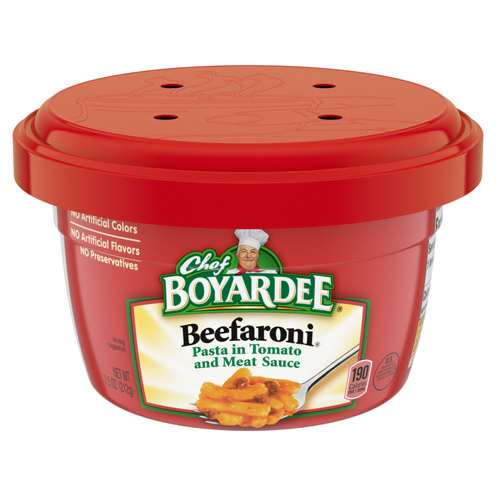 Chef Boyardea Beefaroni Pasta Microwaveable Bowls 7.5 oz