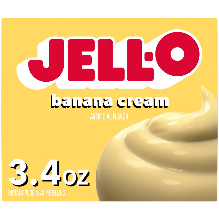 Jell-O Banana Cream Instant Pudding & Pie Filling Mix - 3.4 Oz