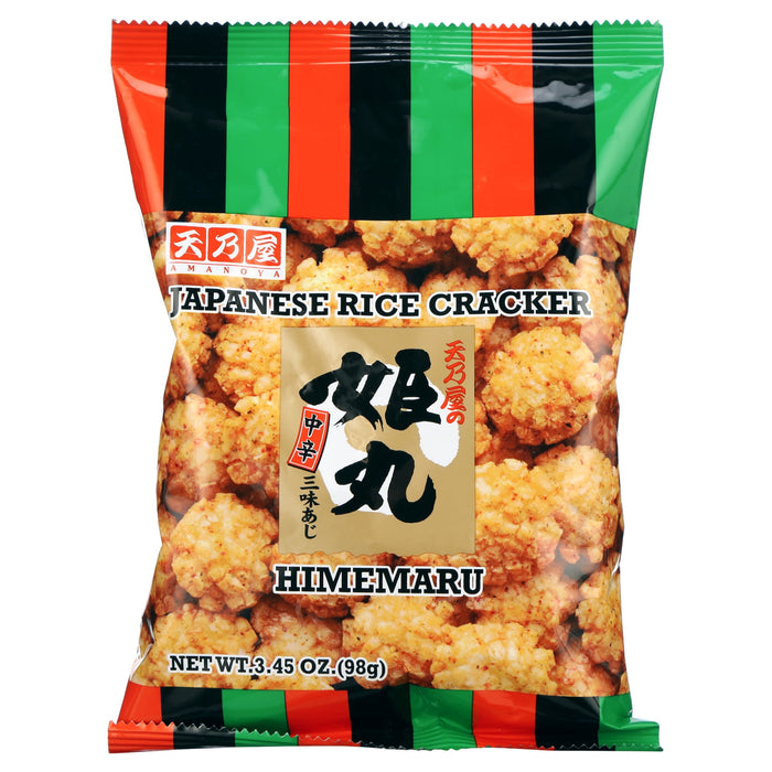 Japanese Rice Cracker -Amanoya M-Size Himemaru, 3.45 oz