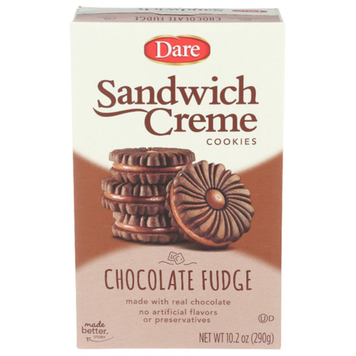 Dare Fudge Chocolate Premium Crème Filled Cookies 10.2oz