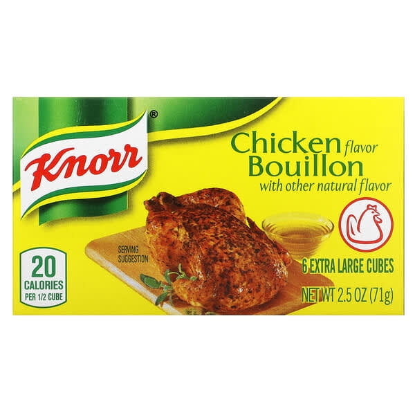 Knorr Cube Bouillon, Chicken, 6 Extra Large Cubes, 2.5 oz