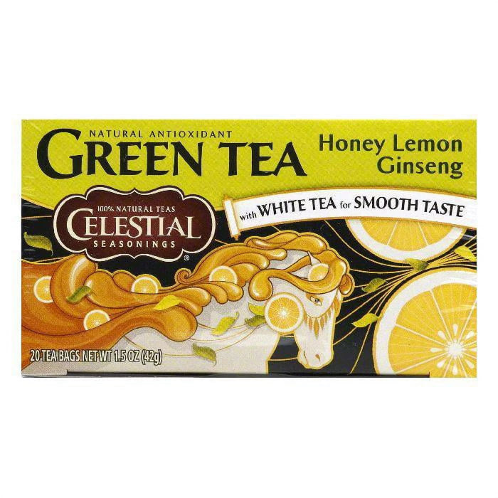 Celestial Seasonings Honey Lemon Ginseng Green Tea Bags, 20 ct (CELESTIAL618199)