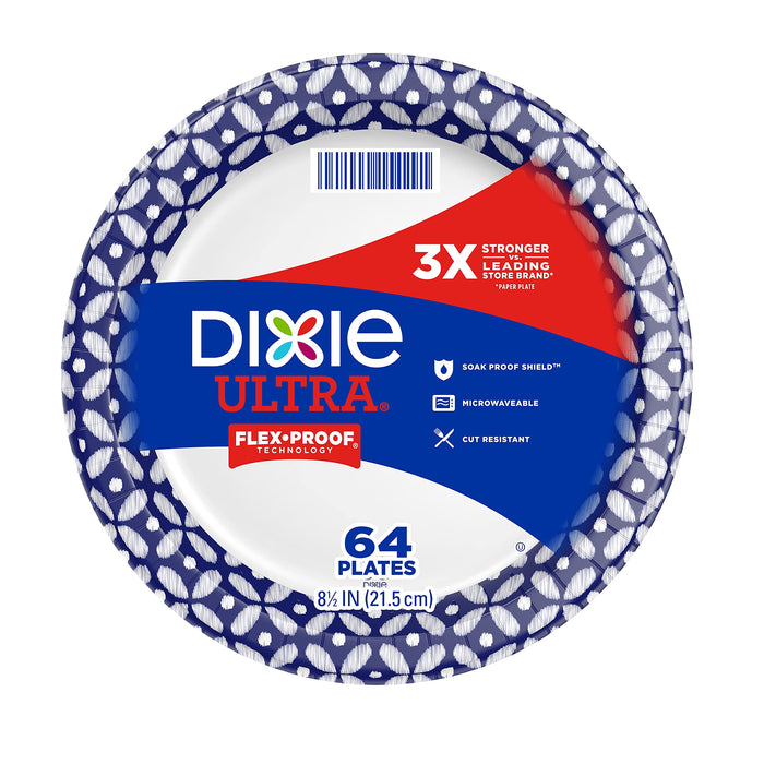 Dixie Ultra Disposable Paper Plates, 8 inch 64 Count