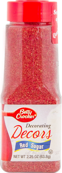 BETTY CROCKER SUGAR CRYSTAL RED, 2.25 OZ