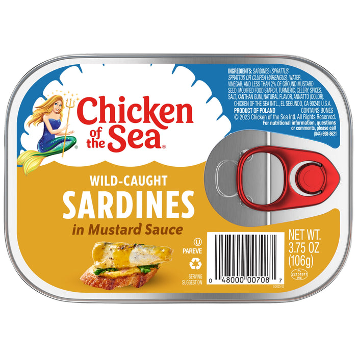 Chicken Of The Sea: In Mustard Sauce Sardines, 3.75 Oz