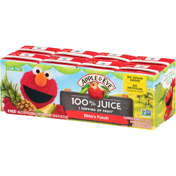 Apple & Eve 100% Juice Elmo's Punch, 8 ct