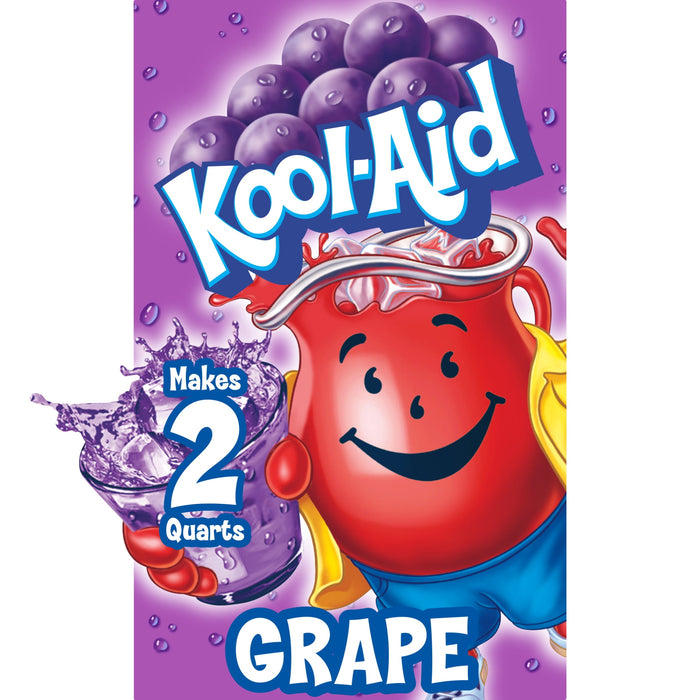 Kool-Aid Unsweetened Caffiene Free Grape Zero Calories Powdered Drink Mix 1 Count Pitcher Packet