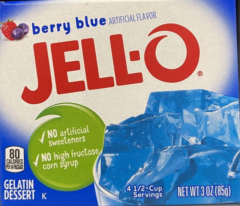 Jell-O Berry Blue Gelatin 3 oz