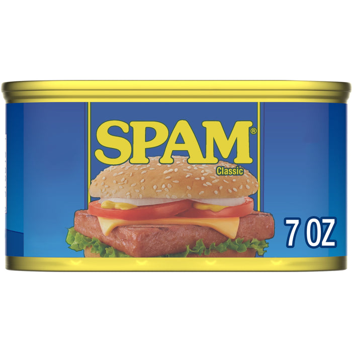 S-pam Classic Luncheon Meat, Fully Cooked Pork & Ham, 7 Oz