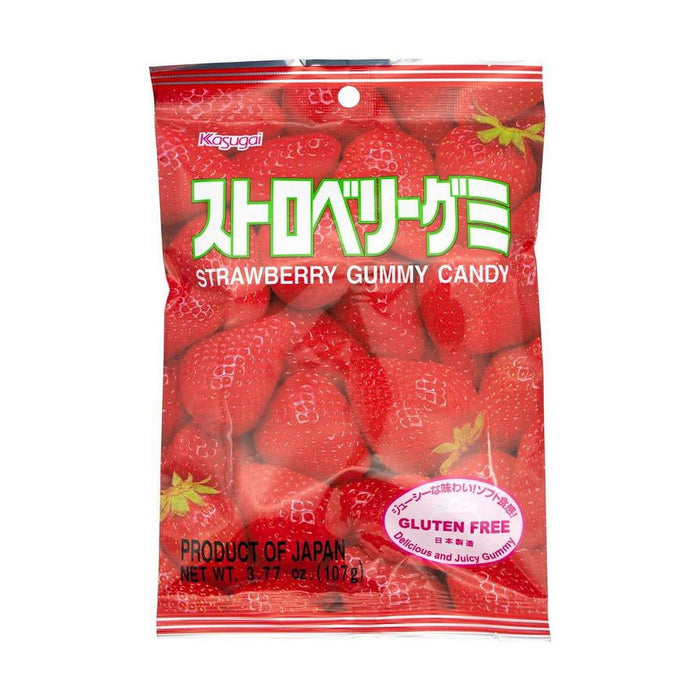 Kasugai Gummy Candy Strawberry, 3.77 Oz