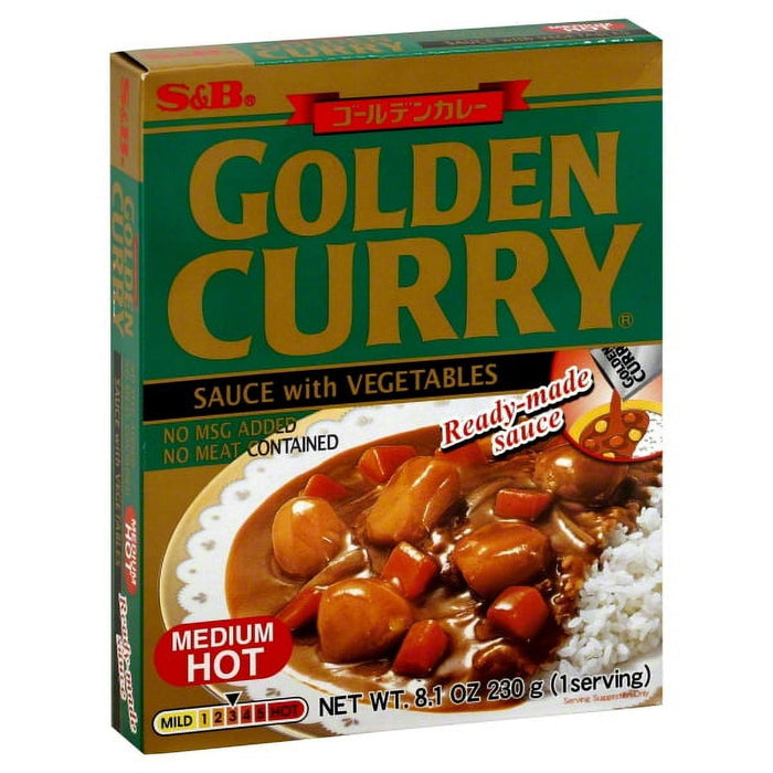 Golden Curry Vegetables with Sauce Medium Hot 8.1oz