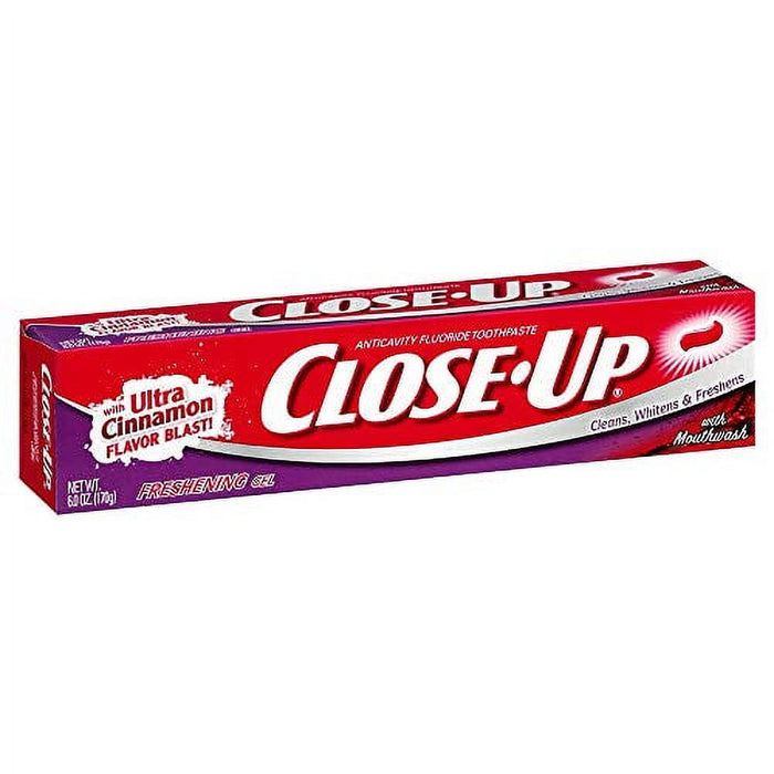 Close-Up Cinnamon Red Gel Anticavity Fluoride Toothpaste, 6 oz