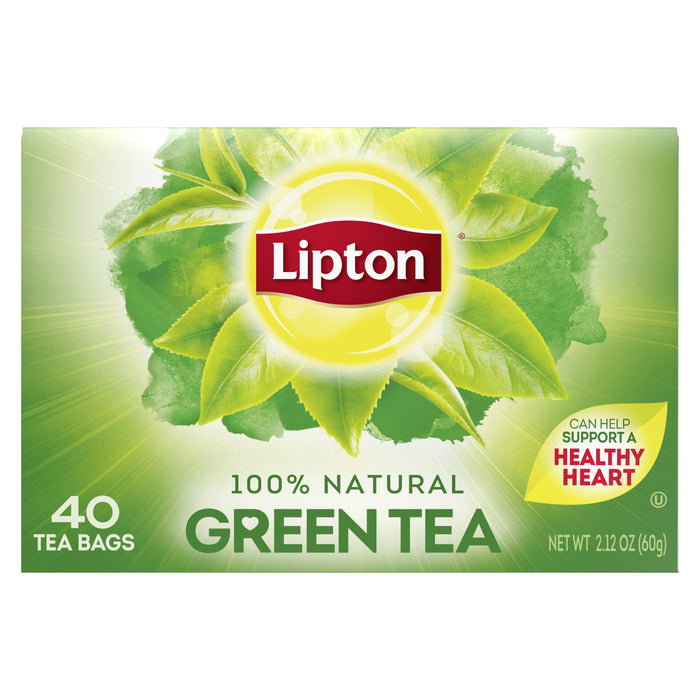 Lipton Tea Bags, Green Tea, Can Help Support a Healthy Heart, 40 Tea Bags