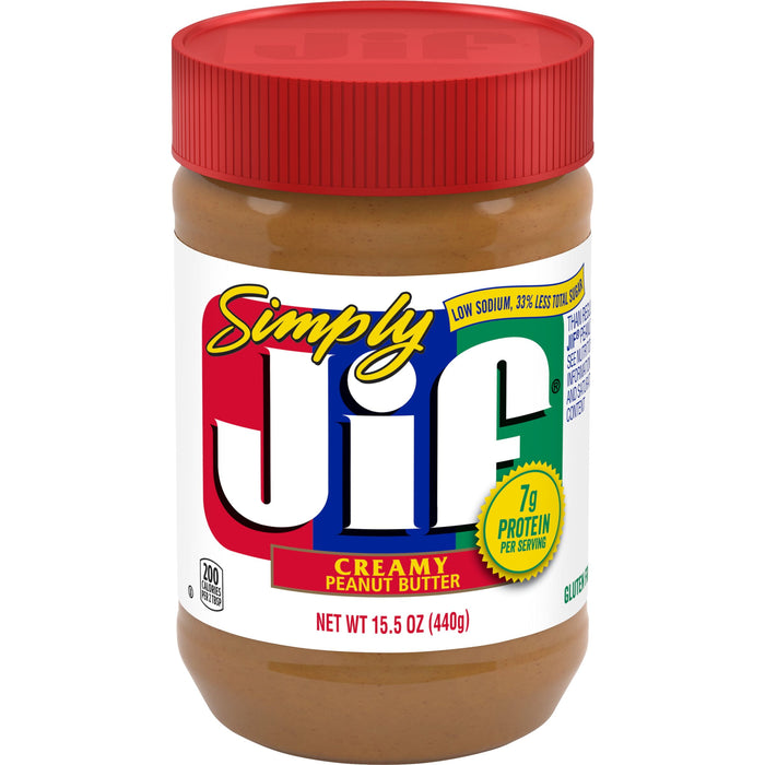 Jif Simply Creamy Peanut Butter, 15.5 oz