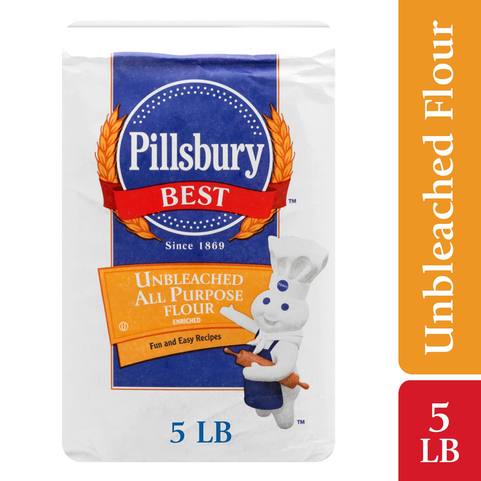 Pillsbury Best Unbleached All Purpose Flour, Enriched, Pre-sifted,5 lb Bag