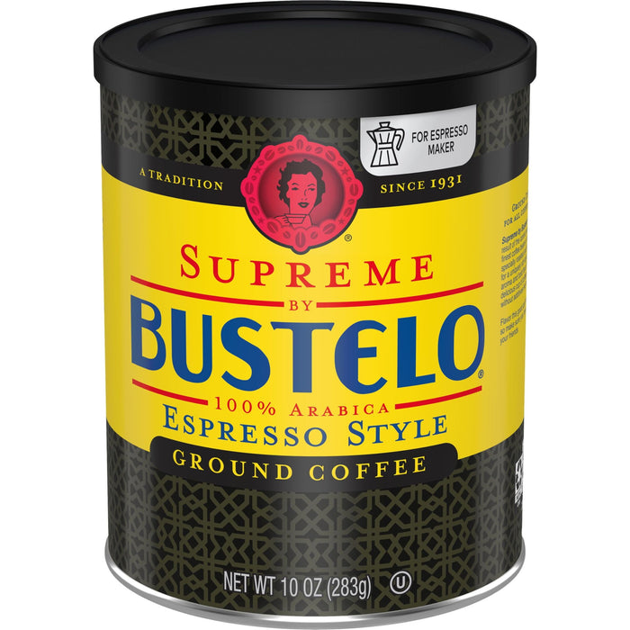 BUSTELO ESPRESSO GROUND COFFEE CAFFEINE CAN 10 OZ