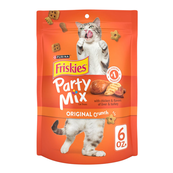 Friskies Party Mix, Original Chicken Liver & Turkey, 6 oz