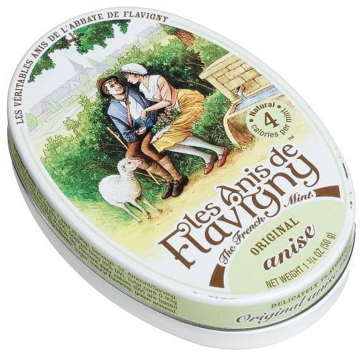 Les Anis De Flavigny Original Anise French Mints 1.75 oz Tins