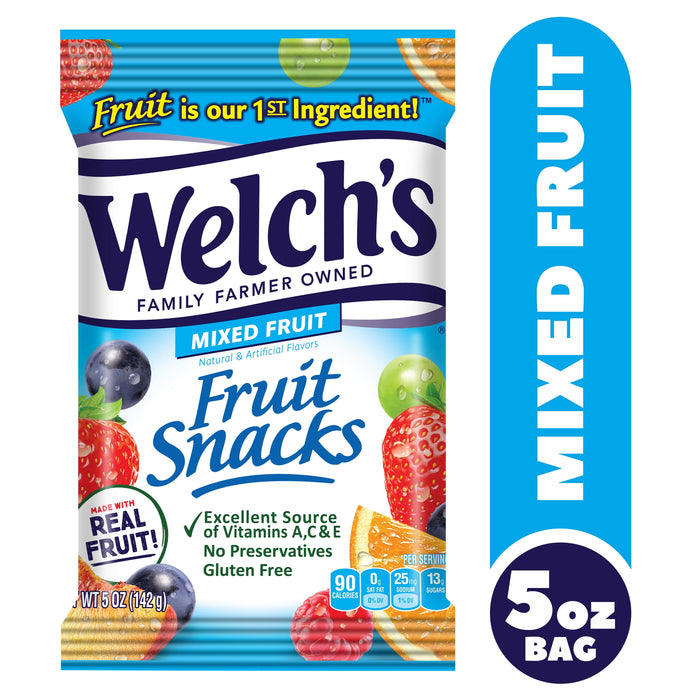 Welchs Mixed Fruit Snacks, 5-Ounce