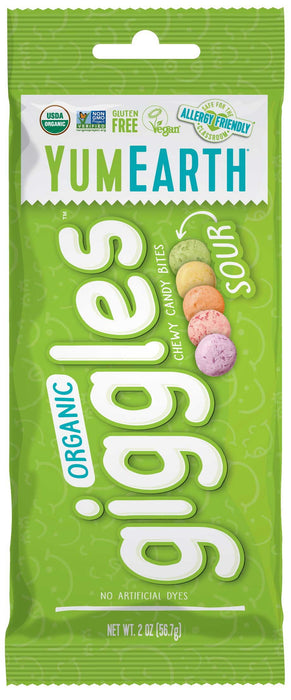 Yum-Earth Organic Sour Giggles 2 oz Bag