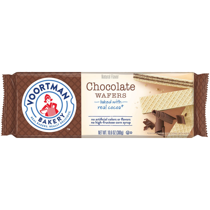 Voortman Bakery Chocolate Wafers, 30 Count