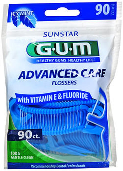 Gum Advanced Care Flosser Picks Fresh Mint Flavor- 90 ct