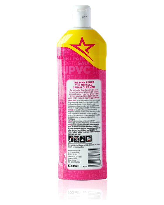 The Pink Stuff Stardrops Miracle Cream Cleaner, 16.91 Fl Oz