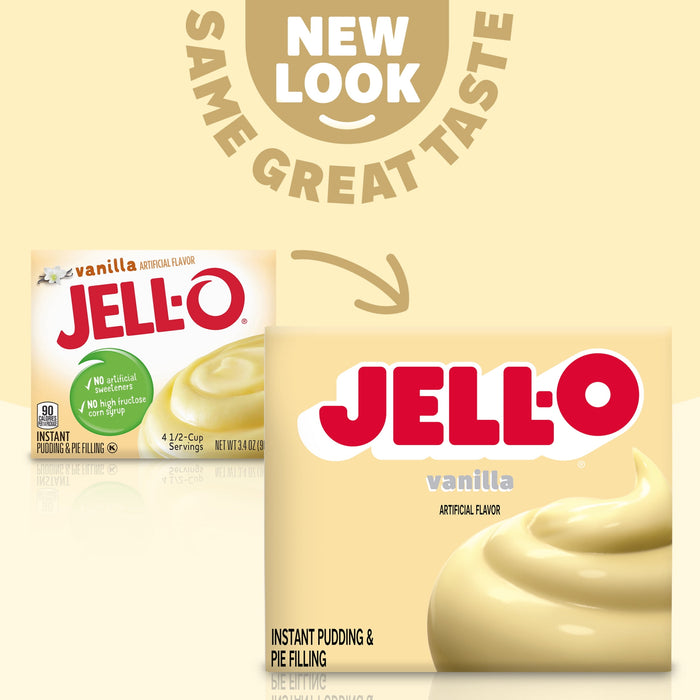 Jell-O Vanilla Instant Pudding & Pie Filling, 3.4 ounce