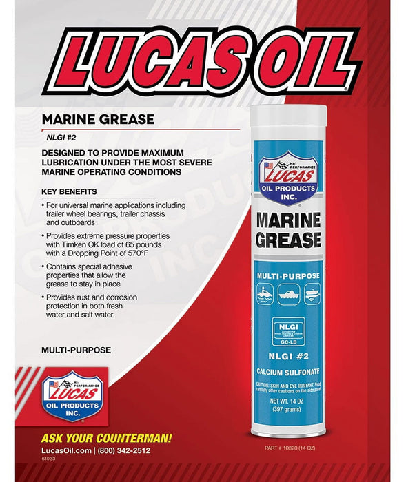 Lucas Oil 10320 Marine Grease Multi-Purpose 14 Ounce