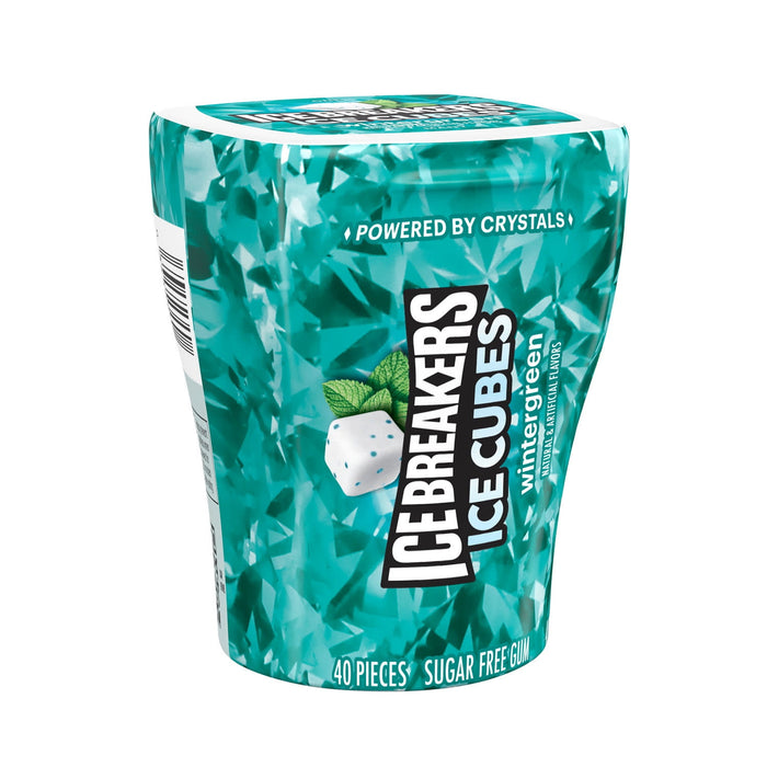 Ice-Breaker Ice Cubes Wintergreen Sugar Free Gum - 40ct