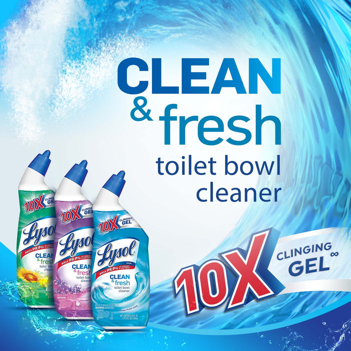 Lysol Power & Fresh Toilet Bowl Cleaner, Country, 24 Oz