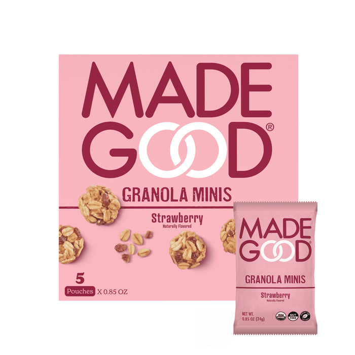 MADEGOOD Organic Strawberry Granola Minis, 4.25 OZ