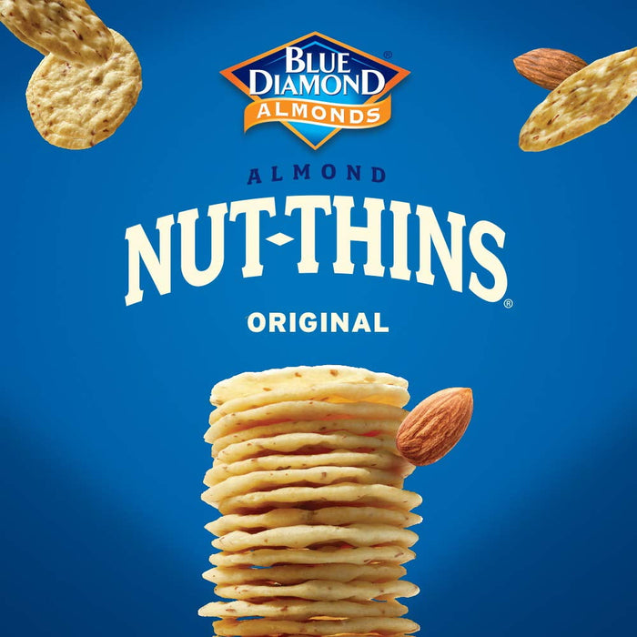 Blue Diamond - Cracker Snacks - Nut-Thins Nut & Rice Almond, Gluten-free 4.25 oz BB. 01/17/2025