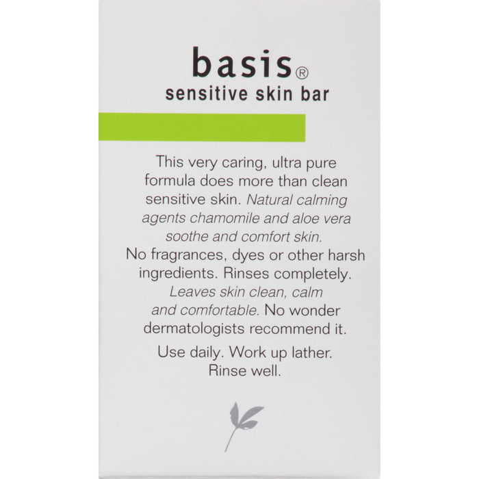 Basis Sensitive Skin Cleansing Bar - 4 oz