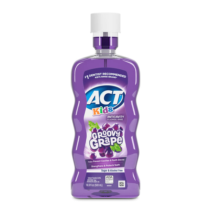 ACT Kids Anticavity Fluoride Rinse Groovy Grape 16.9 fl. oz