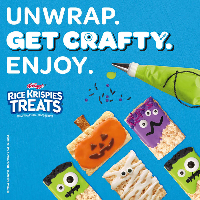 Rice Krispies Treats Marshmallow Snack Bars, Kids Snacks, School Lunch, Value Pack, Original, 12.4oz Box (16 Bars)
